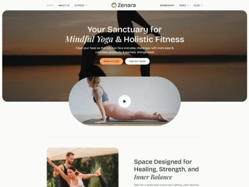 Zenara website screenshot