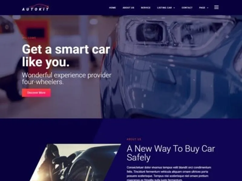 AutoKit website screenshot