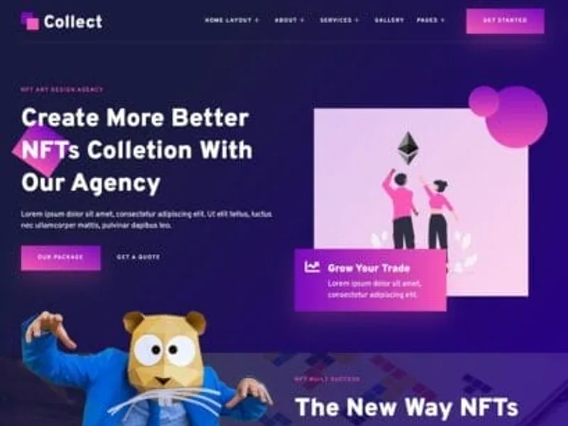 Collect website screenshot