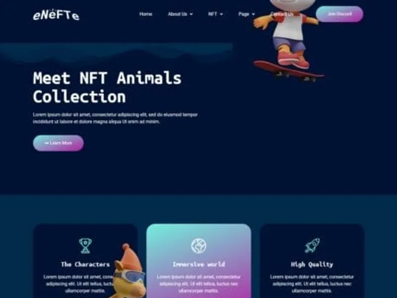Enefte website screenshot