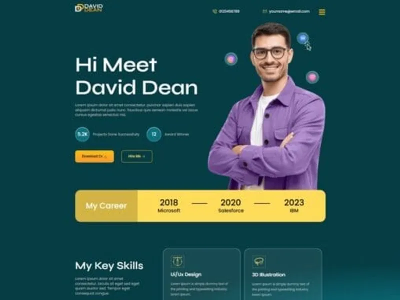 DavidDean website screenshot
