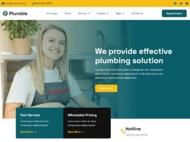 Plumble website screenshot
