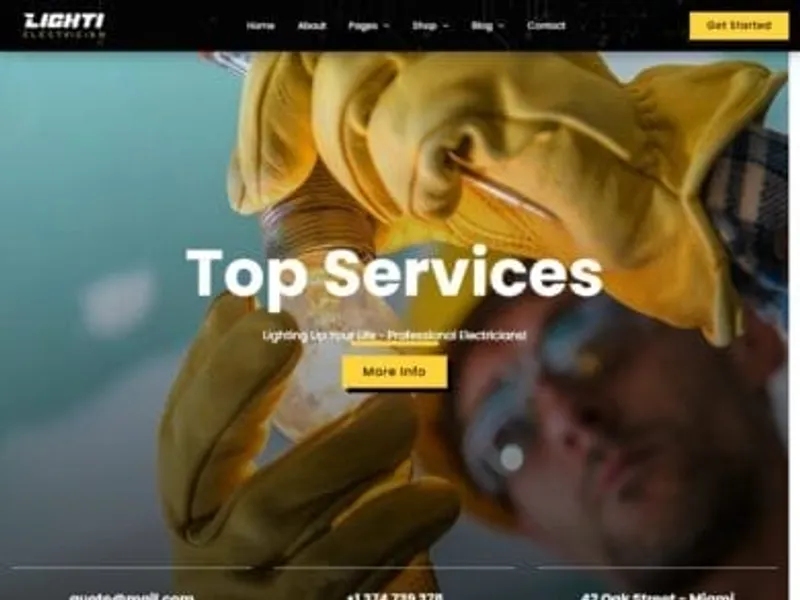 Lighti website screenshot