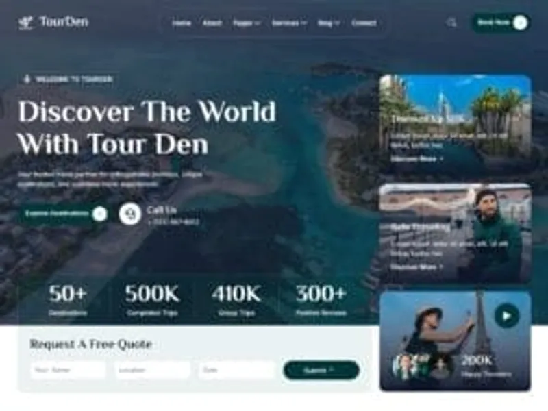 TourDen website screenshot
