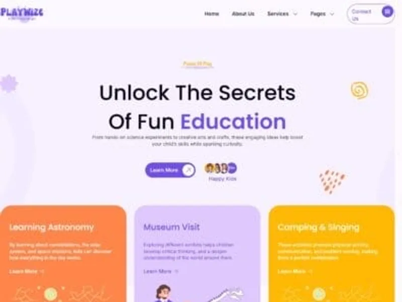 Playwize website screenshot