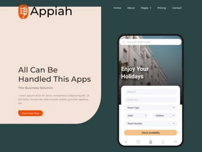 Appiah website screenshot