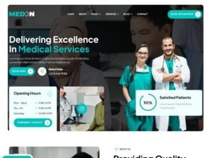 Meden website screenshot