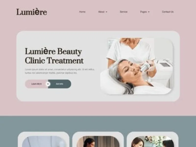 Lumiere website screenshot