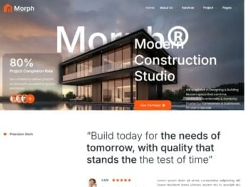 Morph website screenshot