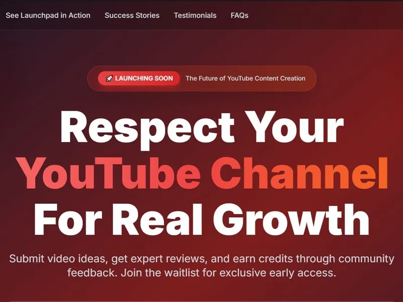 LaunchpadYT website screenshot