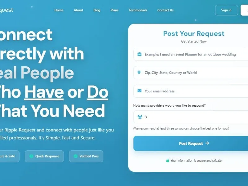 Ripplequest website screenshot